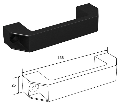 Ручка облегченная с логотипом