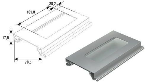 Профиль RHE78G решеточный 