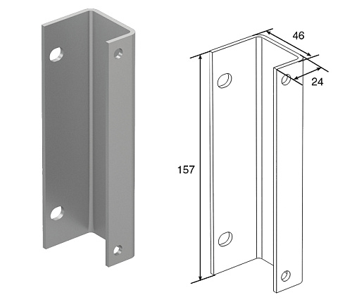 Кронштейн крепления ручного цепного привода