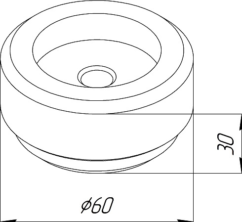Ролик капролоновый для полотна спиральных ворот