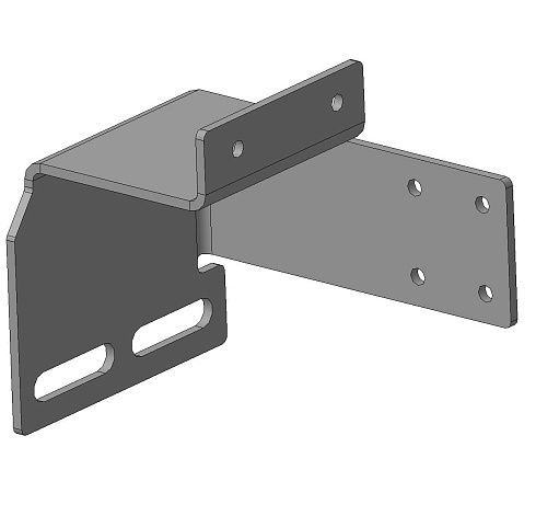 Кронштейн крепления привода на трубу универсальный