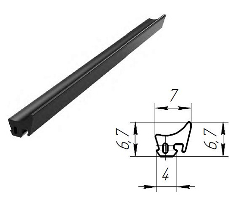 Короб защитный стойки синий RAL5005			