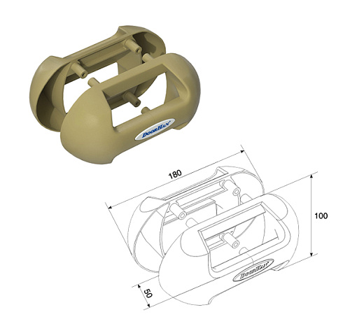 Ручка пластиковая цвет GOLD с логотипом