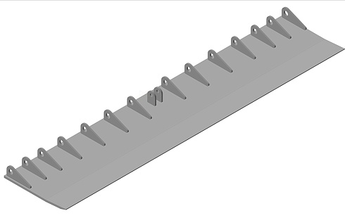 Аппарель в сборе 500х2000мм для платф. с поворотной аппарелью