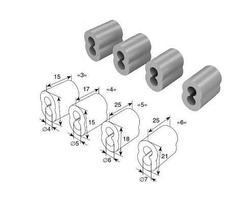 ВТУЛКА ДЛЯ ТРОСА