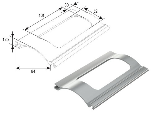 Профиль RHE84GM решеточный