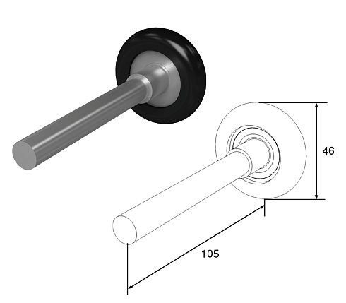 РОЛИК 105 мм