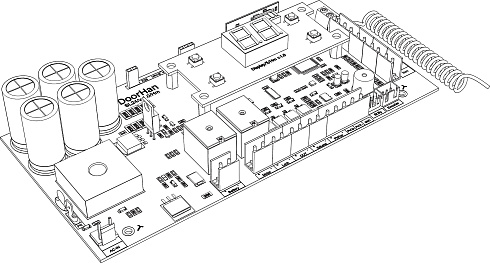 Плата управления PCB_SL24/V.1.0 -A с дисплеем