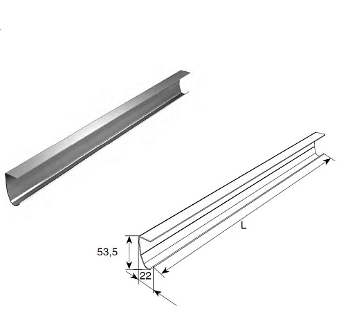 Направляющая вертикальная облегченная