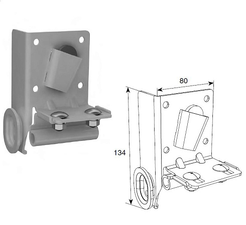 НИЖНИЙ УГЛОВОЙ КРОНШТЕЙН РЕГУЛИРУЕМЫЙ RSD02