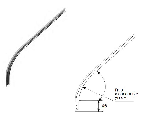 ИЗГИБ R381 С ЗАДАННЫМ УГЛОМ