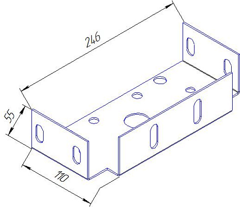 Крышка боковая 110х246 мм