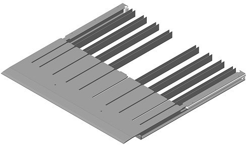 Аппарель в сборе 2000х1000 для консольной платформы с телескоп. аппарелью