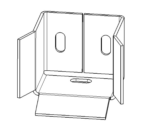 Лоток ловителя нижнего балки 71х60х3,5