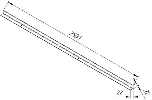 Рейка L=2500 мм