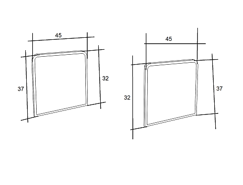 КРЫШКА НАПРАВЛЯЮЩЕЙ ОТКАТНОЙ ДВЕРИ ДЛЯ ОХЛАЖДАЕМЫХ ПОМЕЩЕНИЙ (ПРАВАЯ)