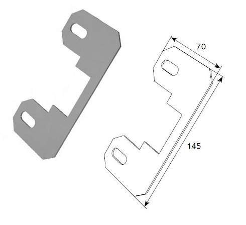 Кронштейн крепления с-профиля