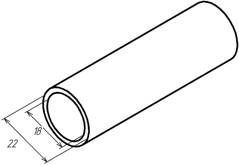 Профиль "Труба" RAL1014 бежевый гладкий