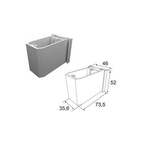 Соединение щита DoorHan Т-образное усиленное