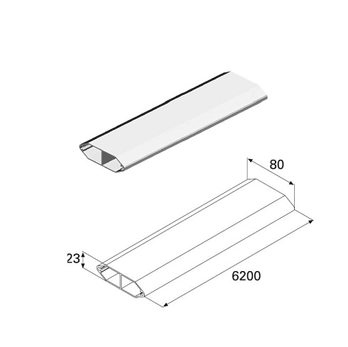 Профиль "Решетчатый"СПА-0651 нестандартный цвет