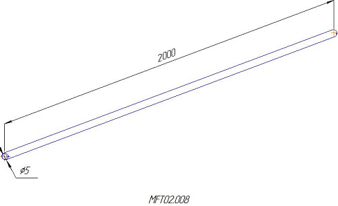 Ось Ф20 L=2000мм