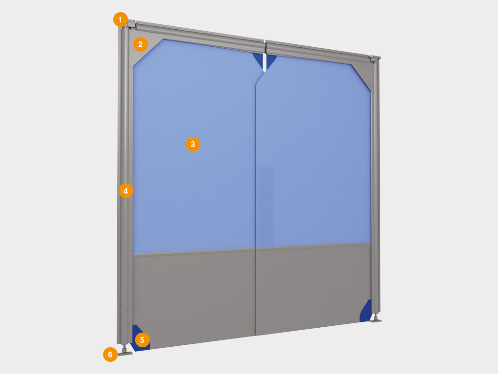 Пленочные маятниковые двери серии SSD