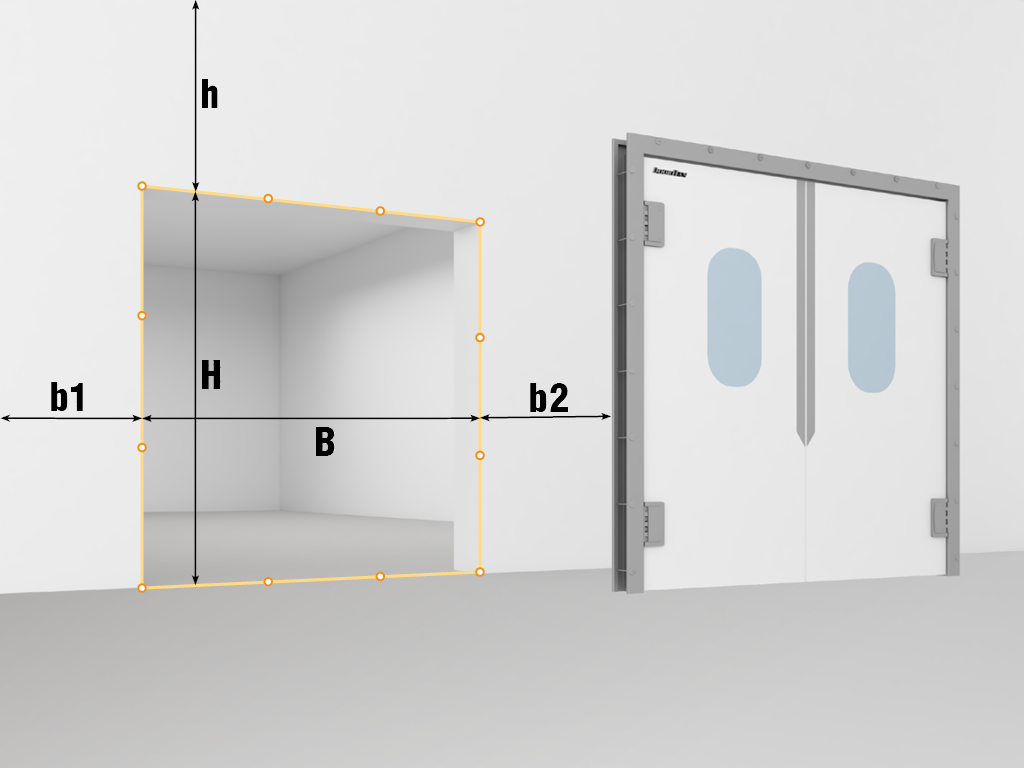 Пластиковые маятниковые двери серии SWD
