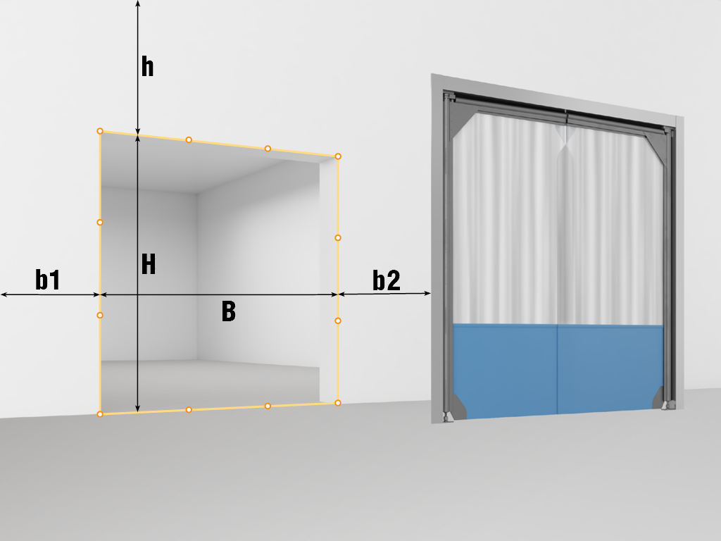 Пленочные маятниковые двери серии SSD